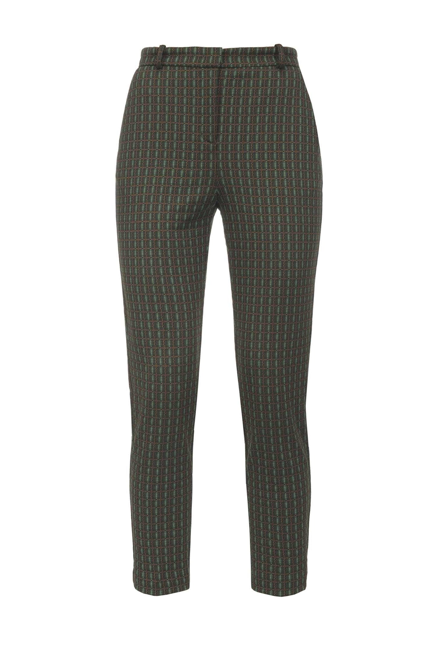 PINKO BELLA 2 SL0 PANTALONE JACQUARD VERDE