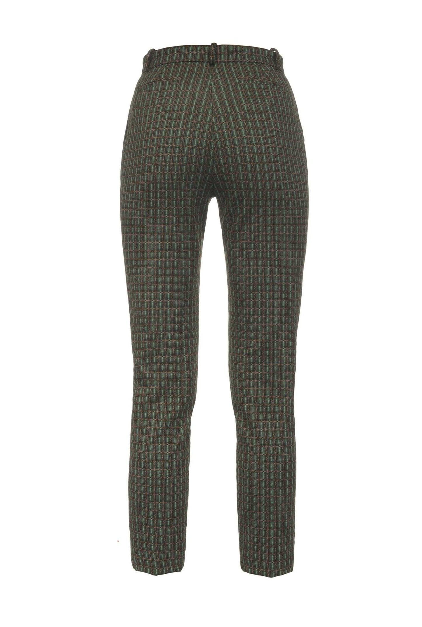 PINKO BELLA 2 SL0 PANTALONE JACQUARD VERDE