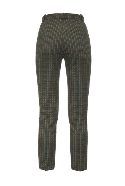 PINKO BELLA 2 SL0 PANTALONE JACQUARD VERDE