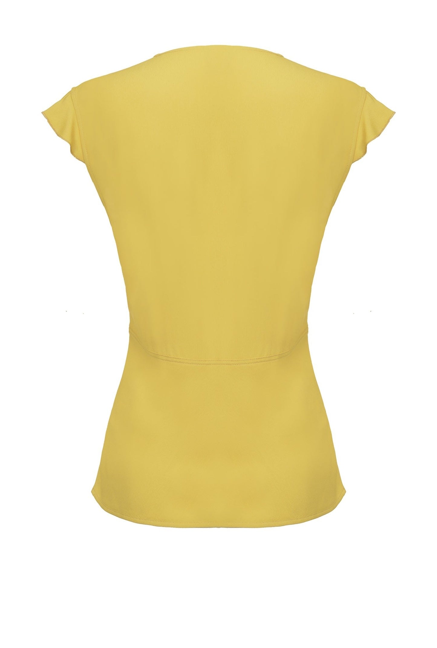 PINKO POP CORN TOP IN CREPE GIALLO