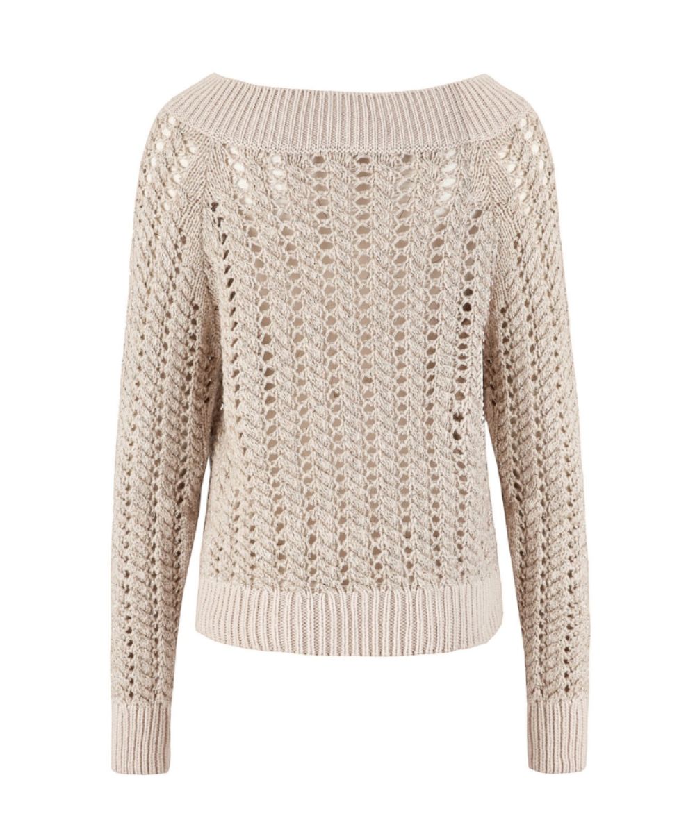 D.Exterior Maglia con Cristalli 61182 Beige