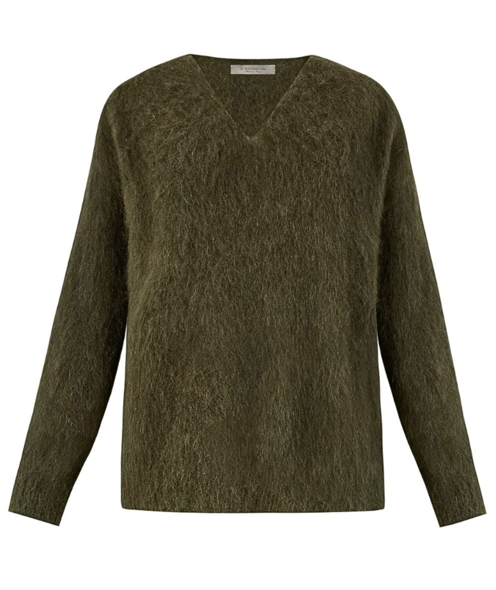 D.Exterior Maglione Scollo a V 61290 Verde