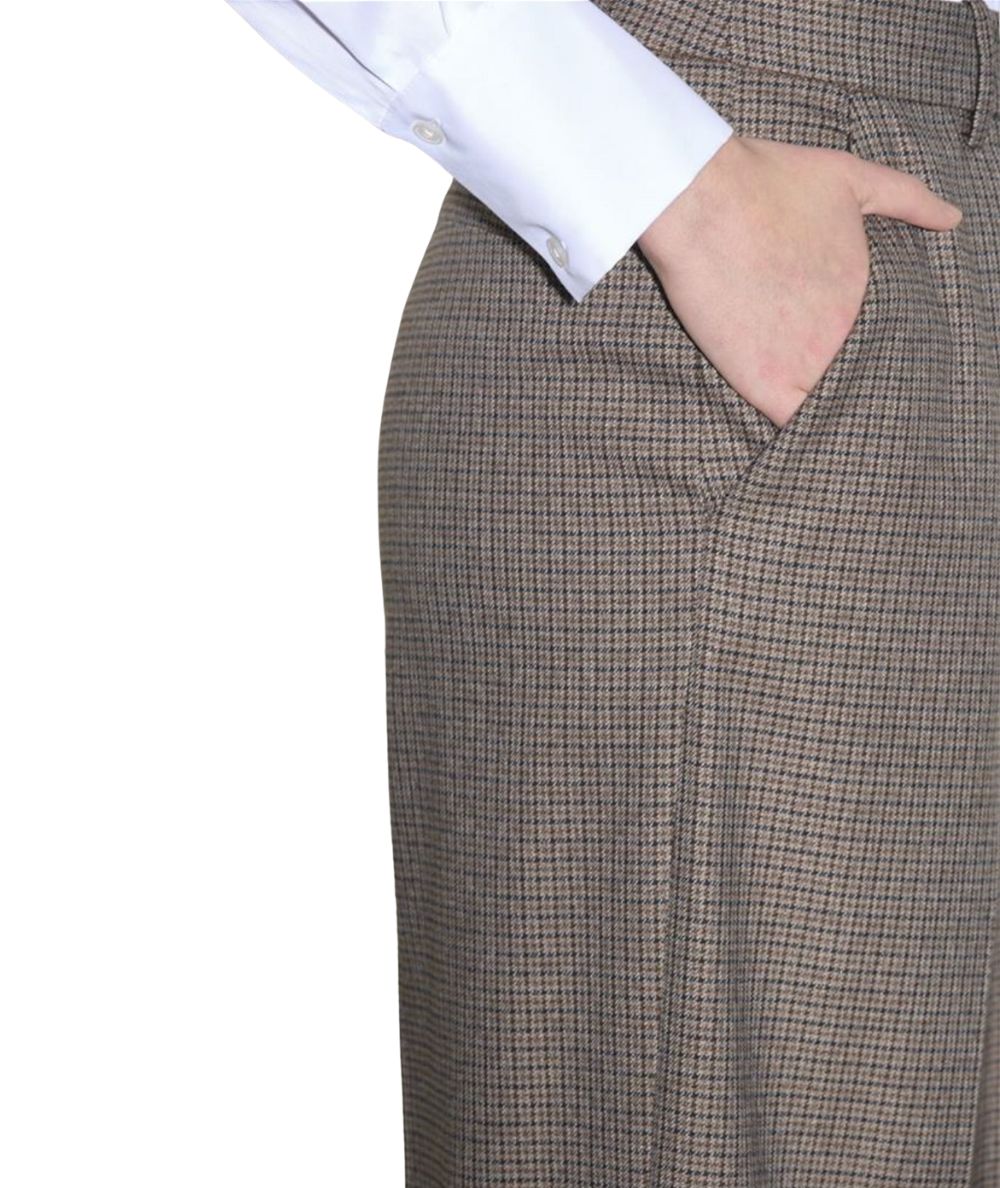 Kaos Fashion Pantalone Pied de Poule RI1CO052 Tortora