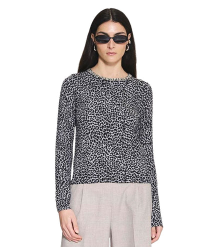 Kaos Jeans Maglione Maculato RIJKT024 Grigio