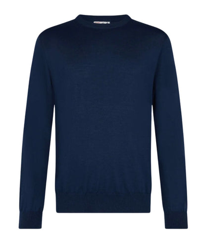 MC2 SAINT BARTH MAGLIONE GIROCOLLO IN LANA REGENT-LIGHT BLU NAVY