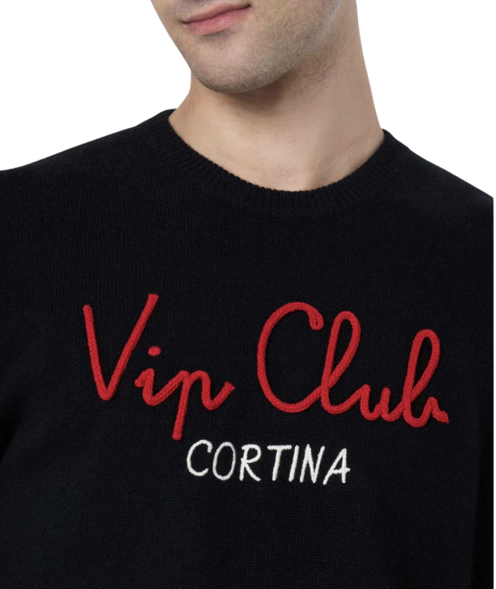 MC2 SAINT BARTH MAGLIONE VIP CLUB CORTINA VACANZE VIP HERON NERO