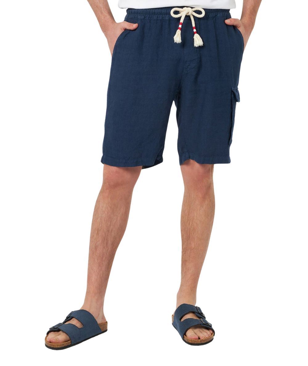 Mc2 Saint Barth Bermuda in Lino Marseille Blu