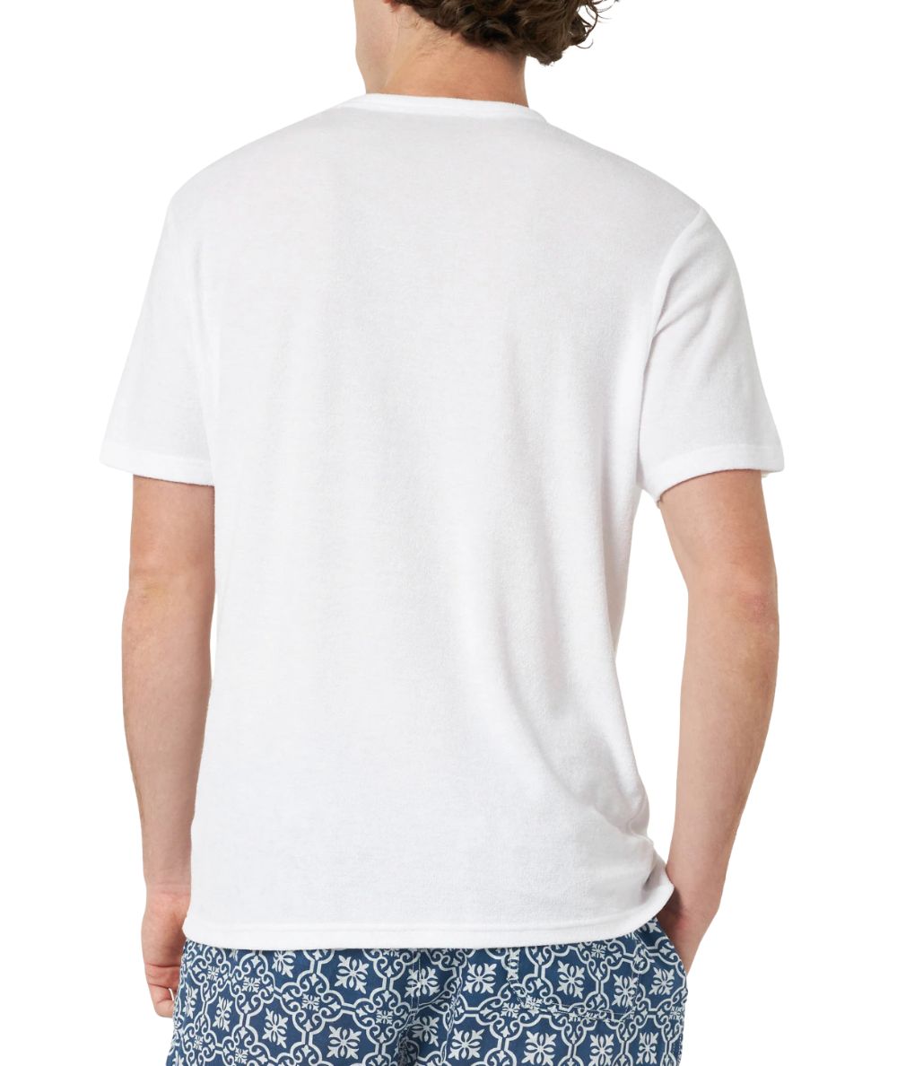 Mc2 Saint Barth T-shirt Girocollo in Spugna Gary Bianco