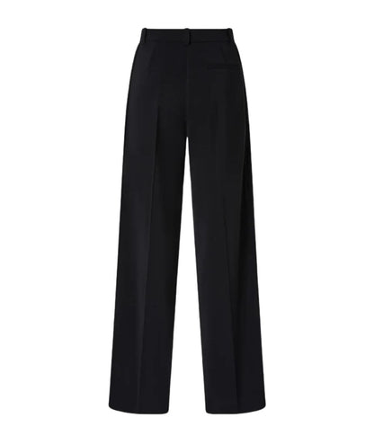 Pinko Pantalone Palazzo in Crepe Stretch RUFA Nero