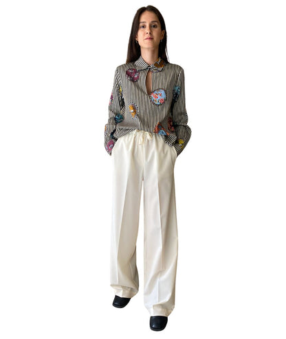 SHIRTAPORTER Blusa in Raso Fantasia Cammei SH3765