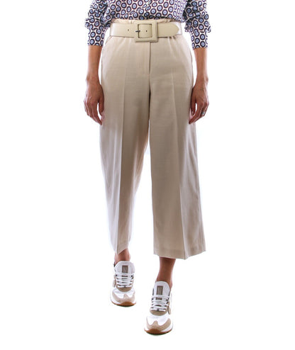 PINKO PANTALONI A PALAZZO SIMPATICO BEIGE C51