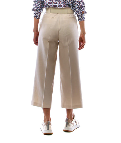 PINKO PANTALONI A PALAZZO SIMPATICO BEIGE C51