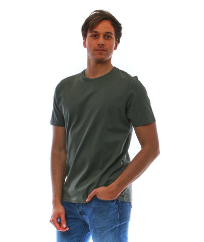 ALTEA T-SHIRT VERDE MILITARE IN COTONE 215255