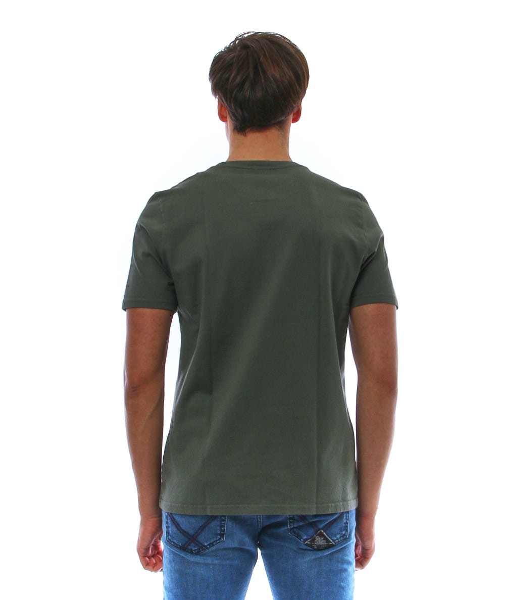 ALTEA T-SHIRT VERDE MILITARE IN COTONE 215255