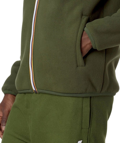 K-Way Giubbo Reversibile in Pile e Orsetto Pascal Sherpa Polar K4122VW Verde Muschio