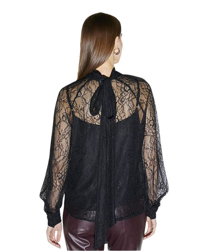 Kaos Fashion Blusa in Pizzo RI1TZ002 Nero