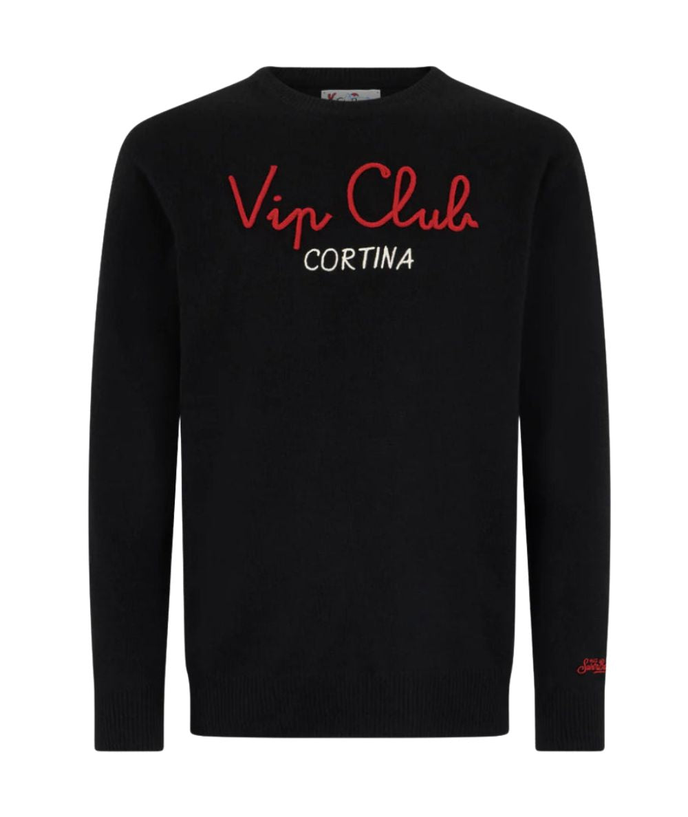 MC2 SAINT BARTH MAGLIONE VIP CLUB CORTINA VACANZE VIP HERON NERO