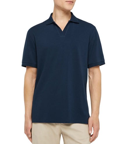 Mc2 Saint Barth Polo Tinta Unita Charles Blu Navy