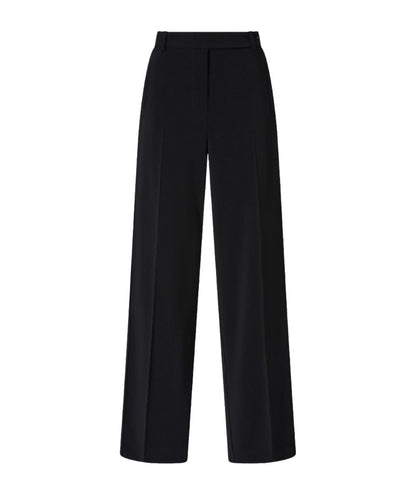 Pinko Pantalone Palazzo in Crepe Stretch RUFA Nero