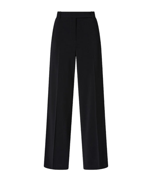Pinko Pantalone Palazzo in Crepe Stretch RUFA Nero