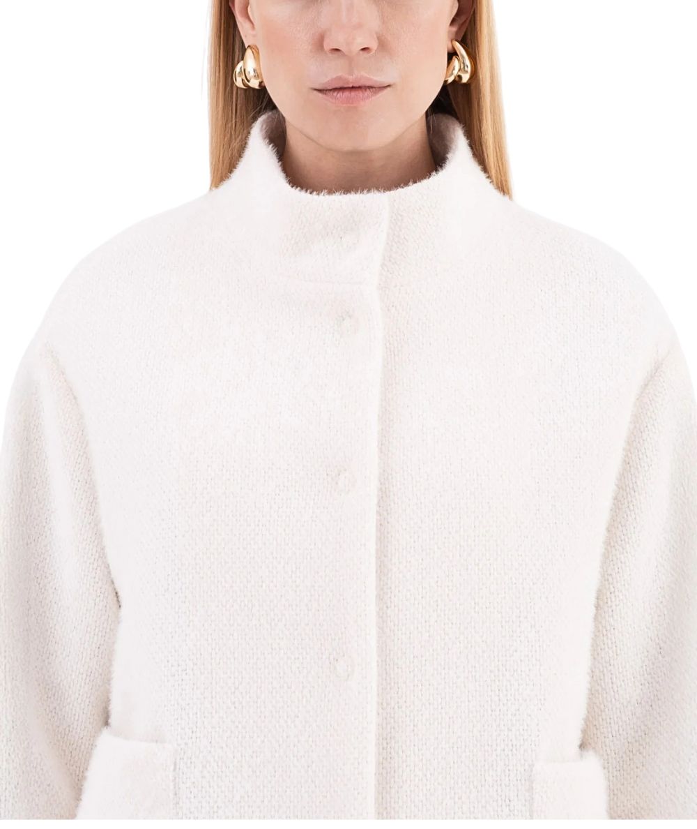 Vicario Cinque Caban Monopetto CUCILIA414 Bianco Latte