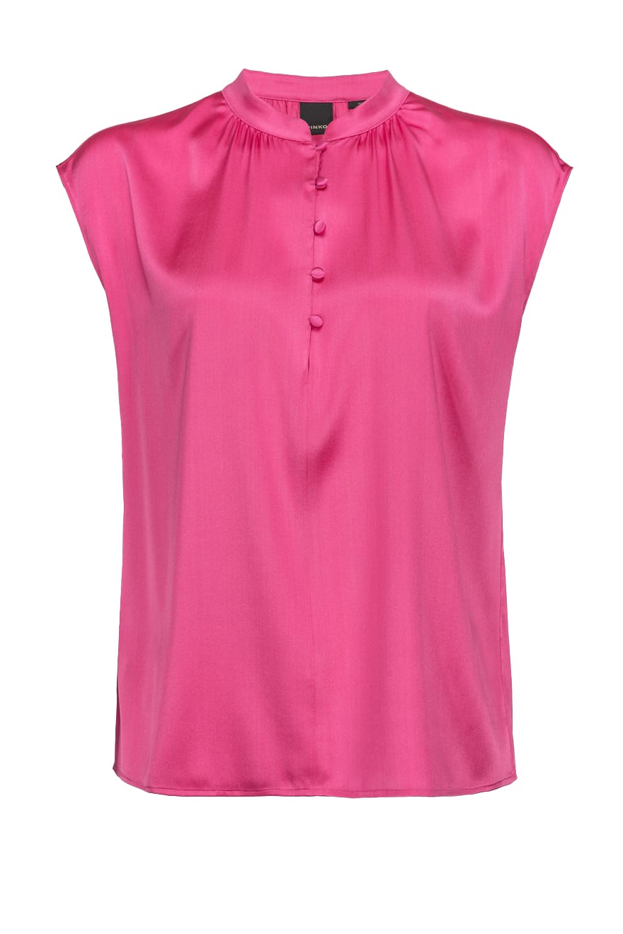 PINKO BLUSA IN SATIN BRUGHERIO ROSA