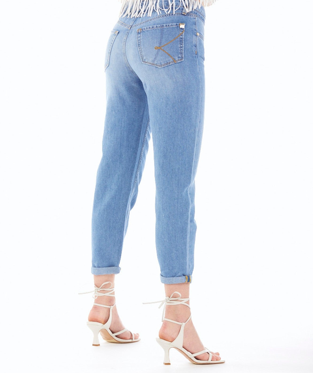 KAOS DENIM JEANS BOYFRIEND ANDRE OP6BL041 DENIM CHIARO