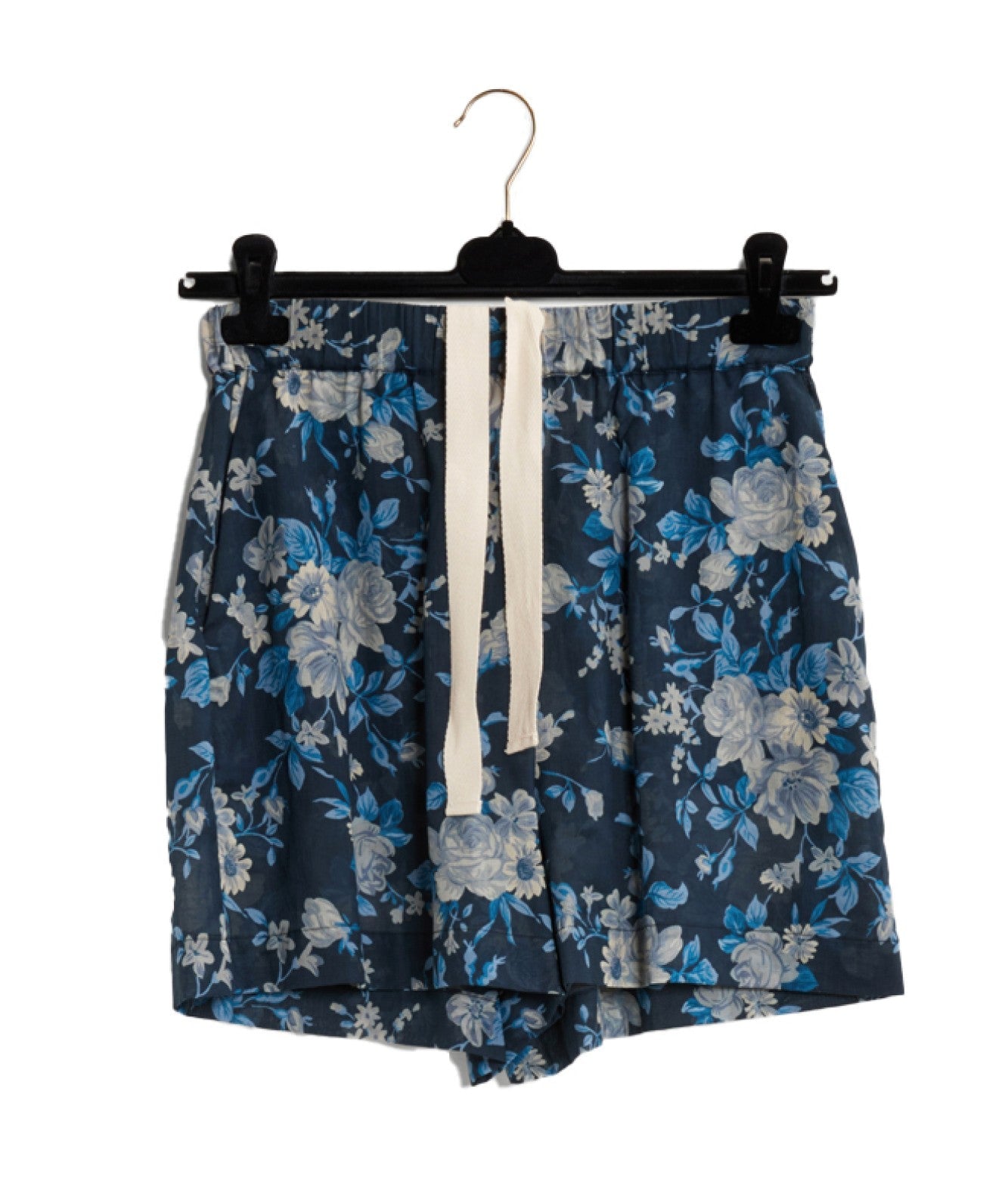 SEMICOUTURE SHORTS STAMPA ROSE Y2SS32 BLU