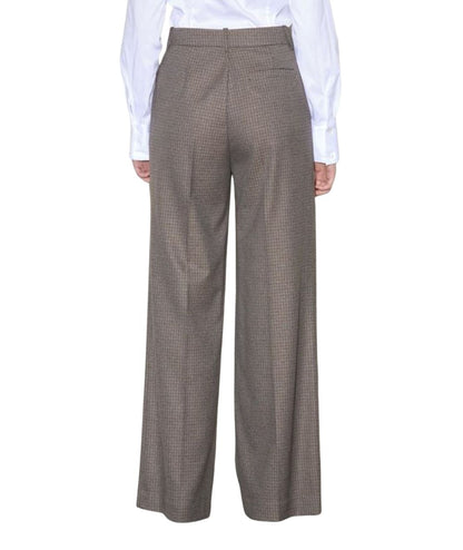 Kaos Fashion Pantalone Pied de Poule RI1CO052 Tortora