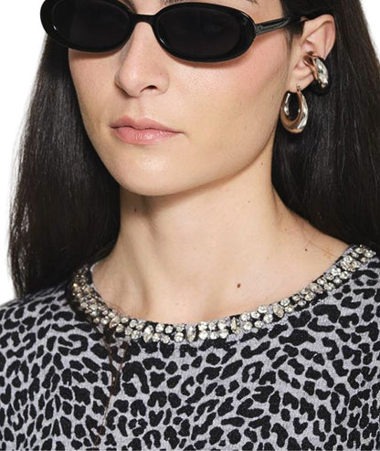 Kaos Jeans Maglione Maculato RIJKT024 Grigio