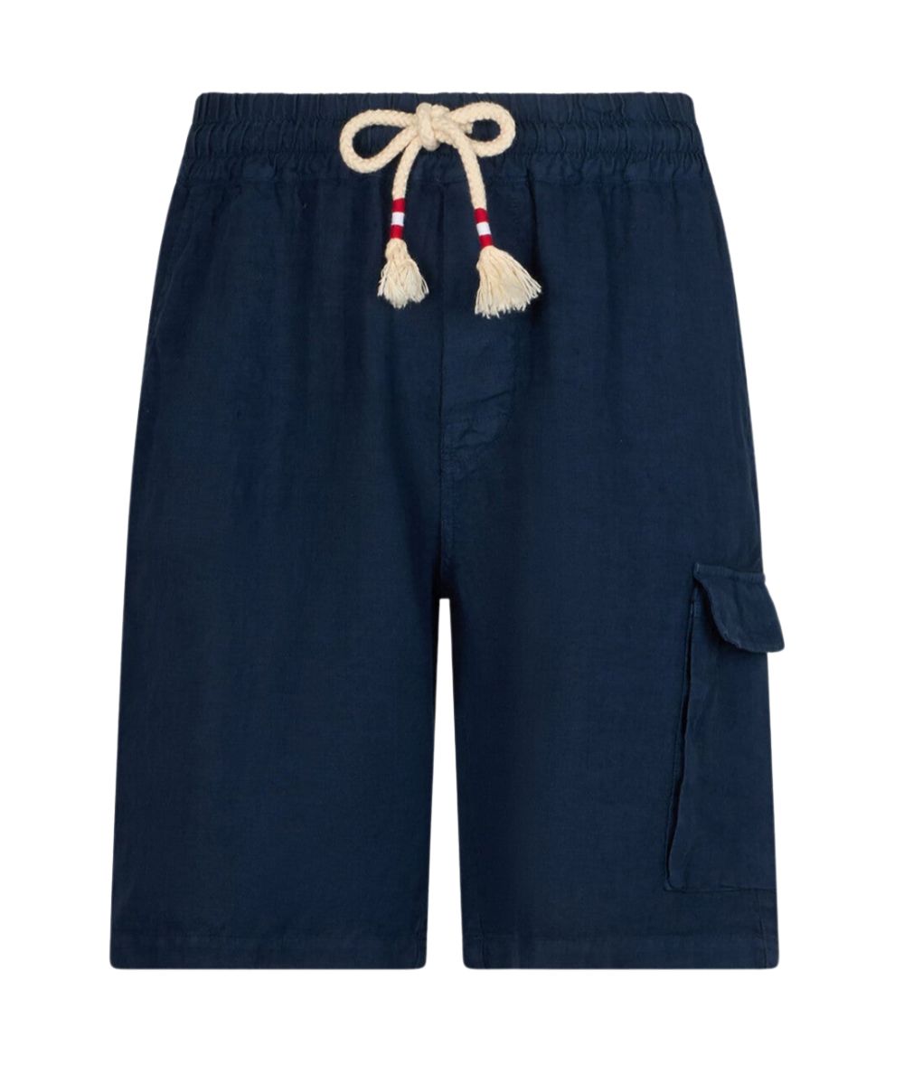 Mc2 Saint Barth Bermuda in Lino Marseille Blu