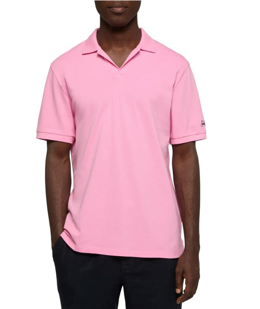 Mc2 Saint Barth Polo Tinta Unita Charles Rosa