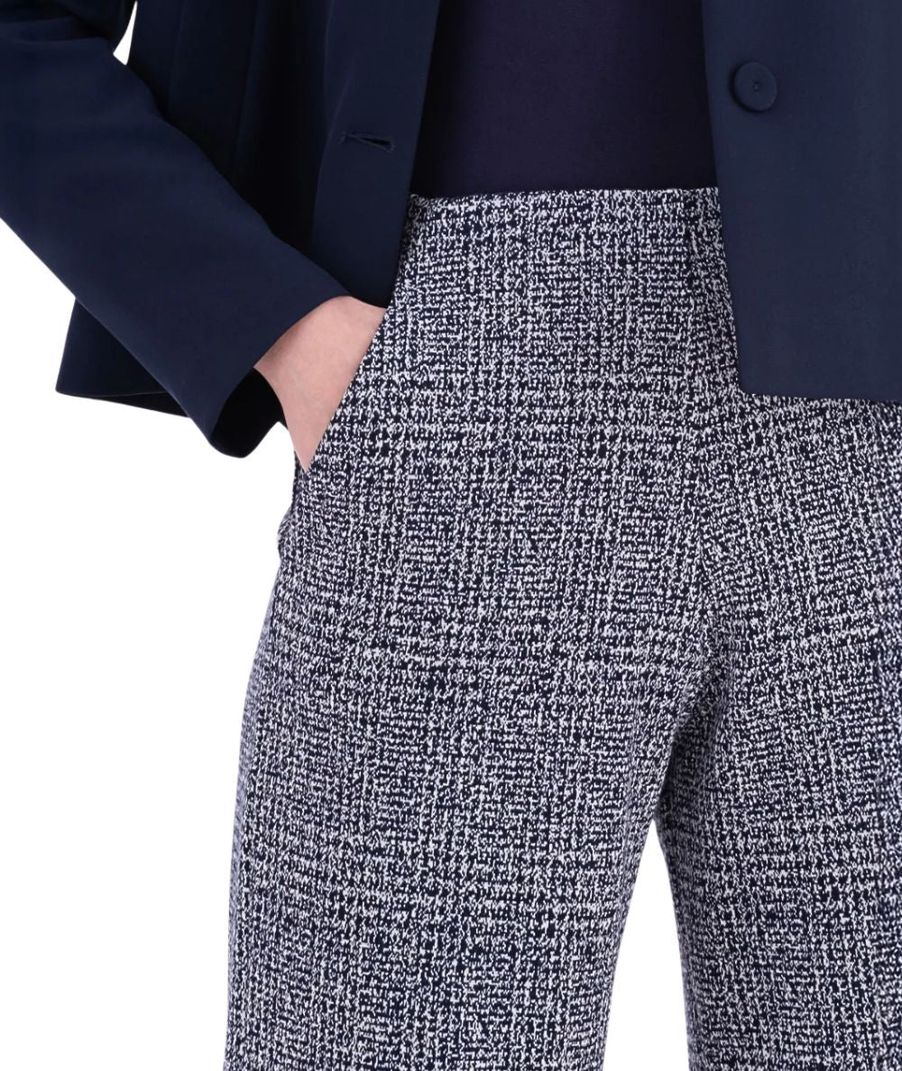 Vicario Cinque Pantalone a Gamba Larga Pied du Poule PADOVATL3530 Blu