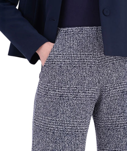 Vicario Cinque Pantalone a Gamba Larga Pied du Poule PADOVATL3530 Blu