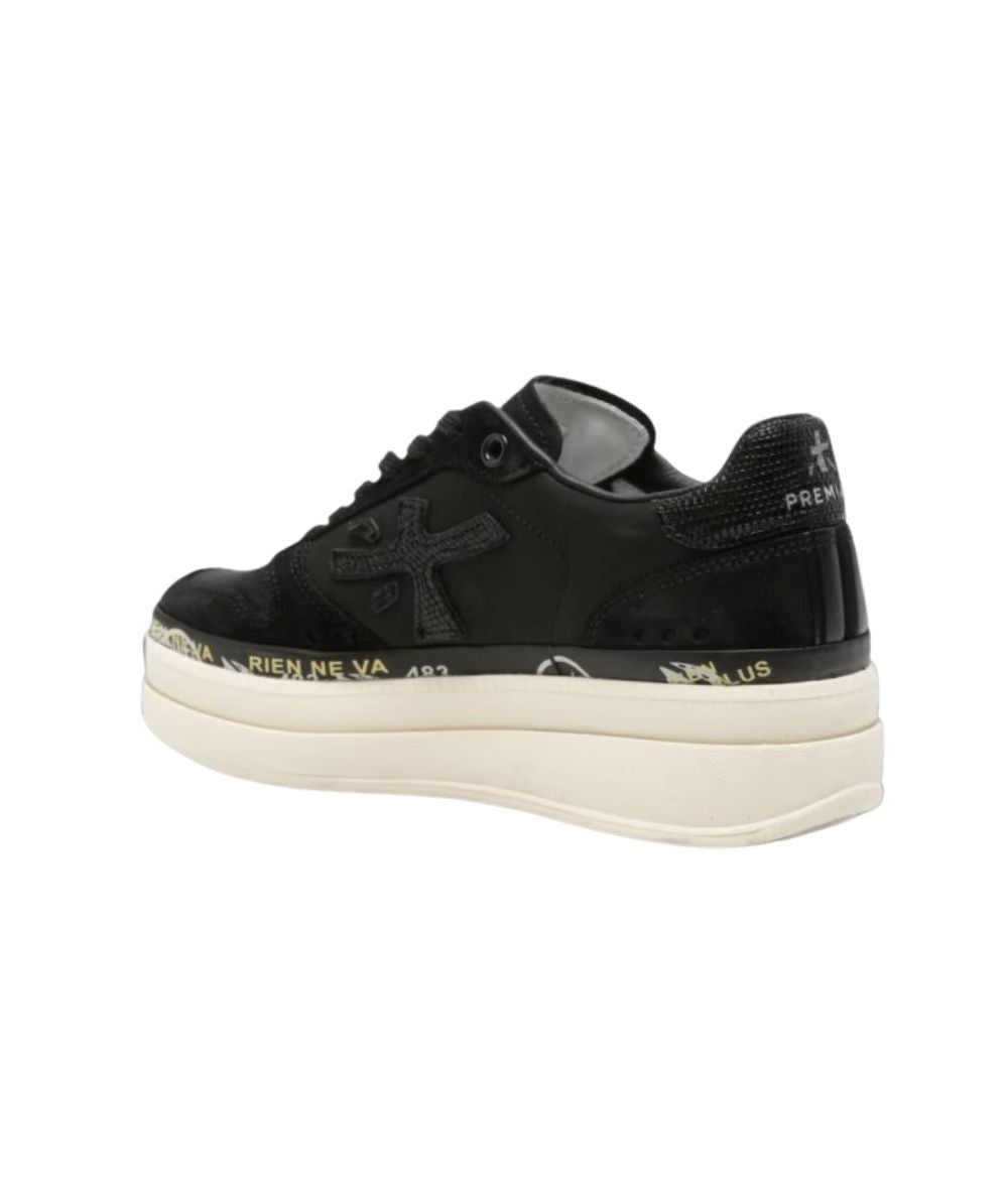 Premiata Sneakers in pelle Micol Nero