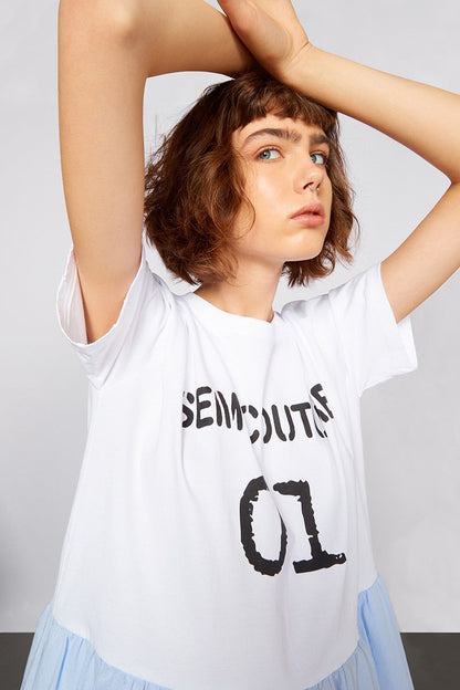 SEMICOUTURE ABITO EMMA Y2SJ12 PATCH RIGHE