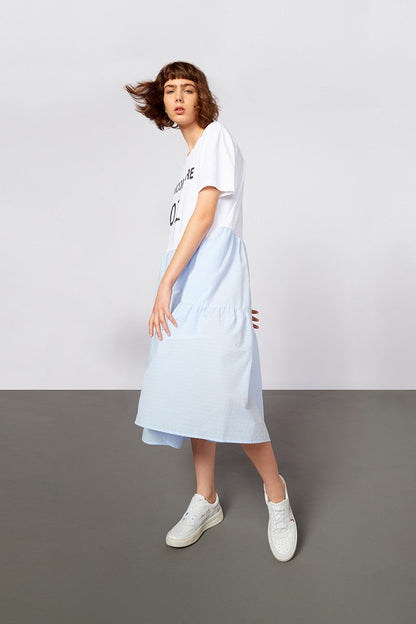 SEMICOUTURE ABITO EMMA Y2SJ12 PATCH RIGHE