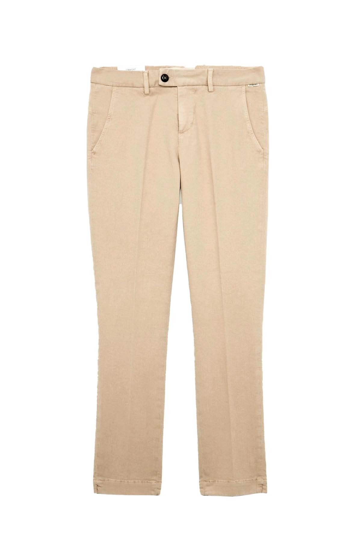 ROY ROGER'S PANTALONE FLOW IN GABARDINA STRETCH A22RND057P1220112 BEIGE