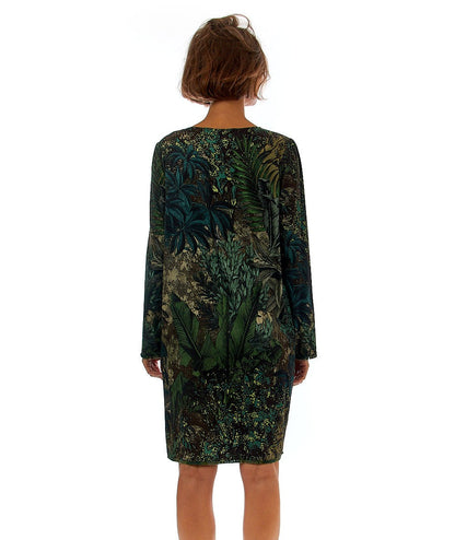 SHIRTAPORTER ABITO FANTASIA FORESTA DR2817 VERDE