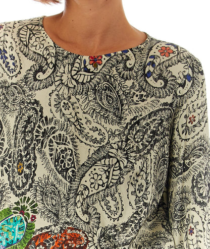 SHIRTAPORTER CASACCA IN FANTASIA PAISLEY SH2816 MULTICOLORE