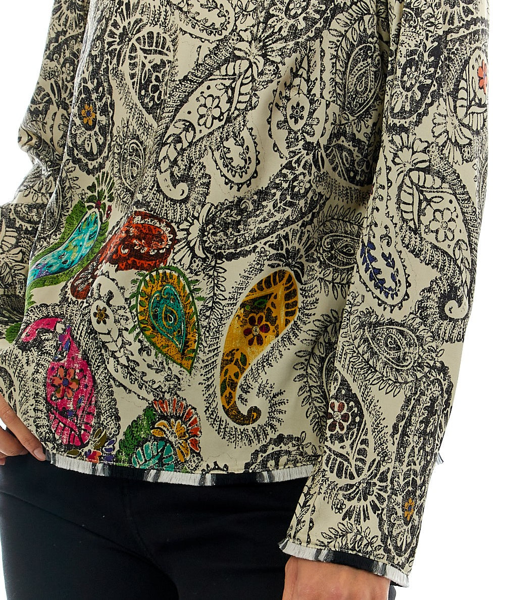 SHIRTAPORTER CASACCA IN FANTASIA PAISLEY SH2816 MULTICOLORE