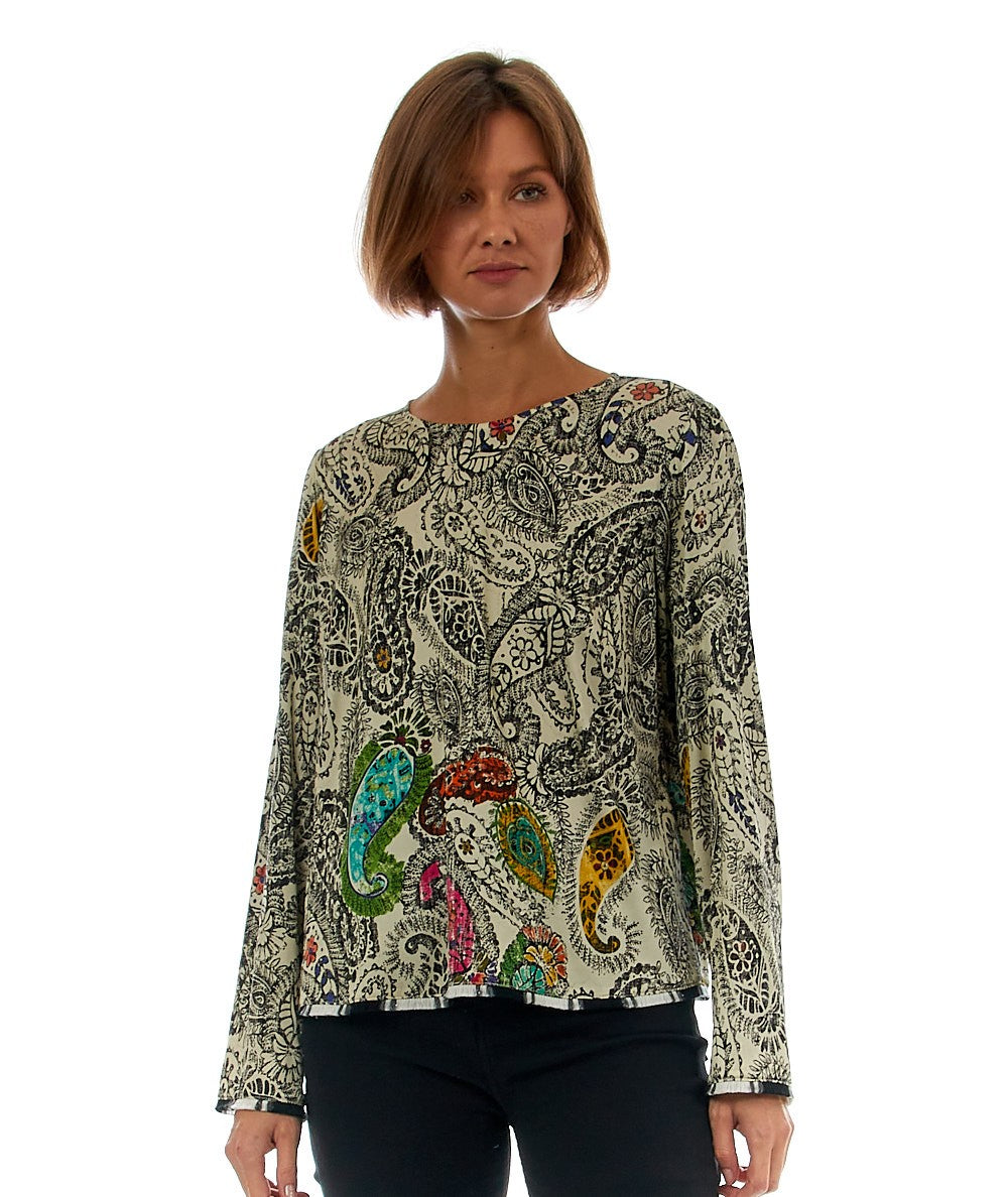 SHIRTAPORTER CASACCA IN FANTASIA PAISLEY SH2816 MULTICOLORE