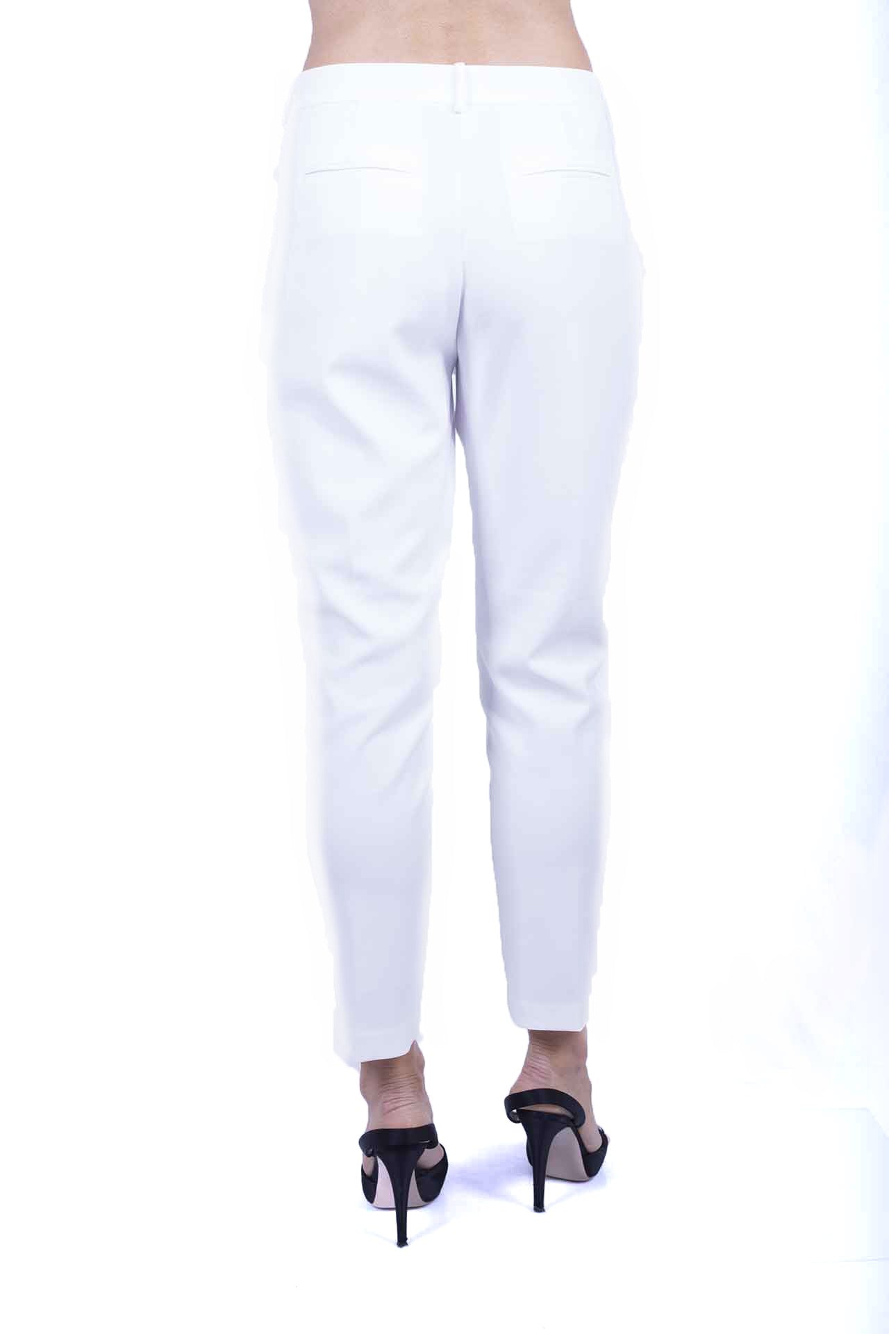 Pinko Pantaloni in canvas fluido Bianco