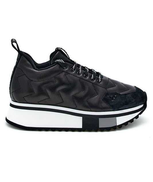 F65: SNEAKERS CON CUCITURE EFFETTO GEOMETRICO FD7729B0065WBAR900 NERO