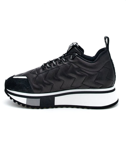 F65: SNEAKERS CON CUCITURE EFFETTO GEOMETRICO FD7729B0065WBAR900 NERO