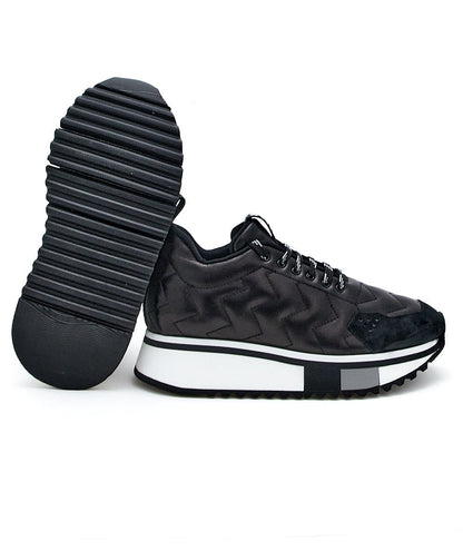 F65: SNEAKERS CON CUCITURE EFFETTO GEOMETRICO FD7729B0065WBAR900 NERO