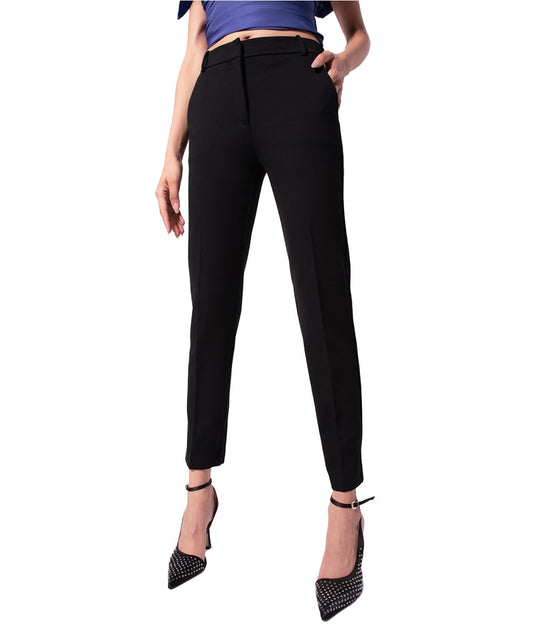 PINKO PANTALONI CHINO IN PUNTO STOFFA BELLO 124 NERO