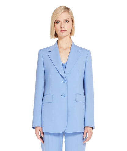 MAX MARA STUDIO BLAZER IN LANA ROSETTA CELESTE