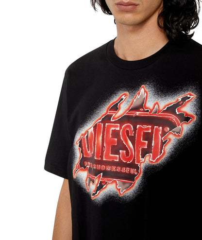 DIESEL T-SHIRT T-JUST-E43 NERO