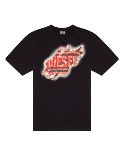 DIESEL T-SHIRT T-JUST-E43 NERO